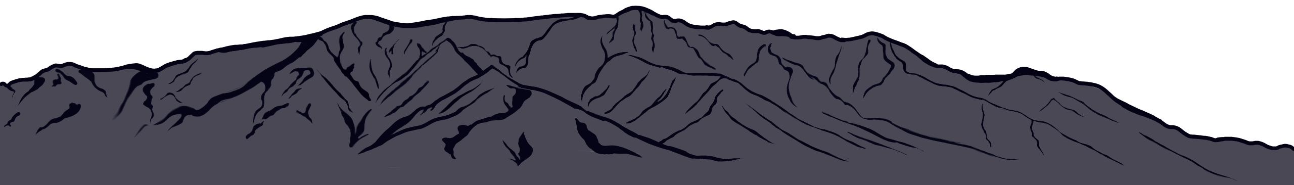 Sandia Mountains silhouette